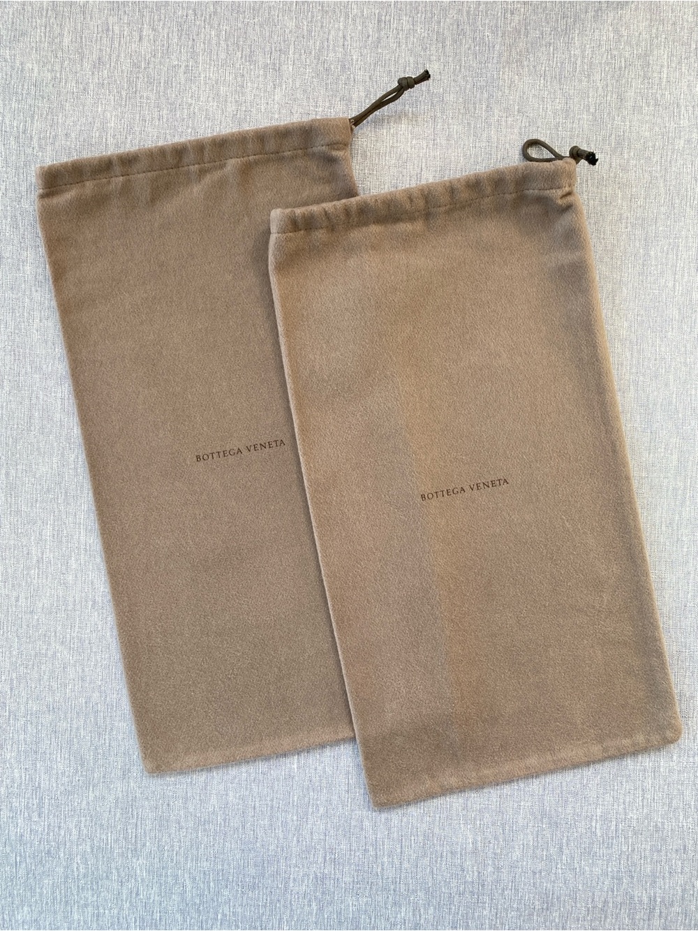 Authentic Bottega Veneta | Set of 2 - Cotton Drawstring dust bags Gift Storage